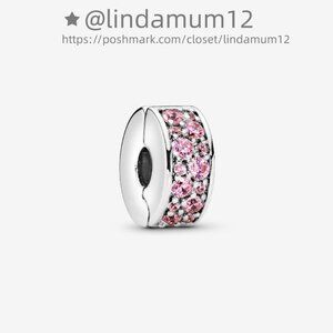 Pandora Pink Pavé Clip Charm
